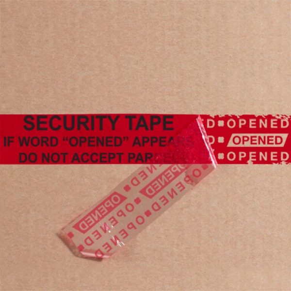 2" x 9" Red Tape Logic Secure Tape Strips