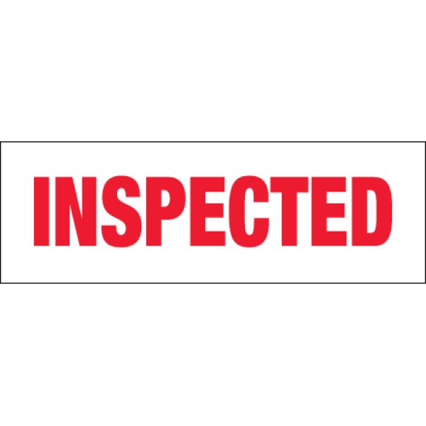 2" x 110 yds. - "Inspected" Printed Tape