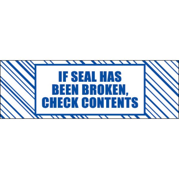 2" x 110 yds. - "If Seal Has Been..." Printed Tape