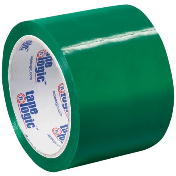 3" x 55 yds. Green Tape Logic Carton Sealing Tape