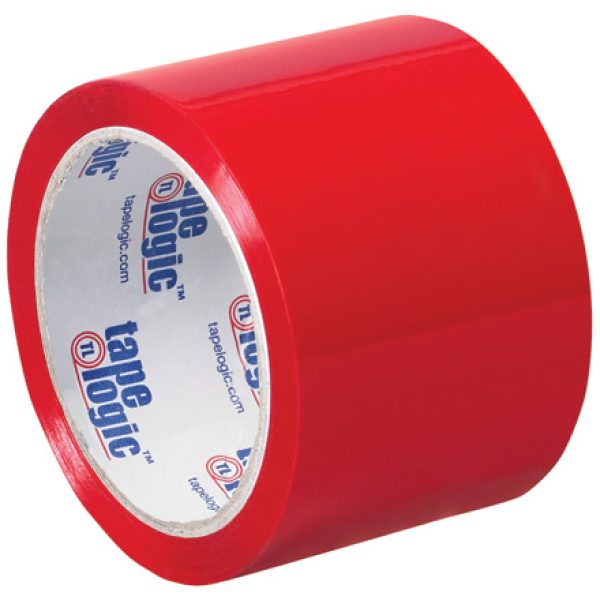 3" x 55 yds. Red Tape Logic Carton Sealing Tape