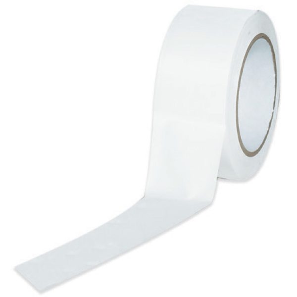 2" x 36 yds. White Solid Vinyl Safety Tape