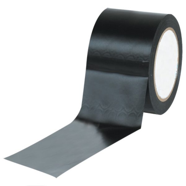 3" x 36 yds. Black (3 Pack) Solid Vinyl Safety Tape