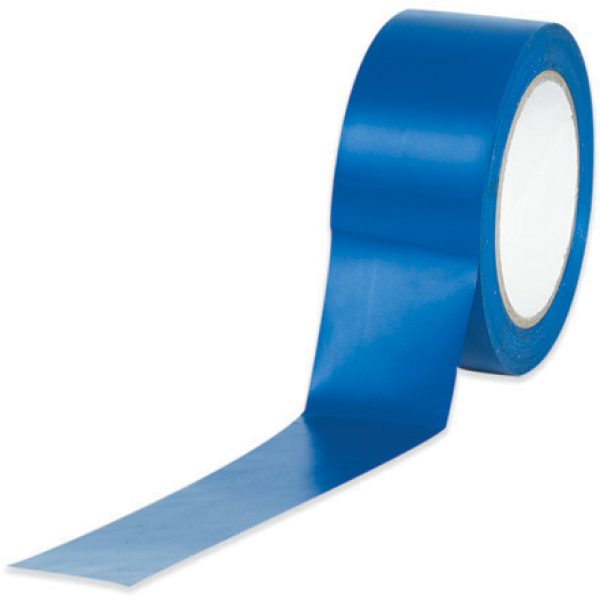 3" x 36 yds. Blue Solid Vinyl Safety Tape