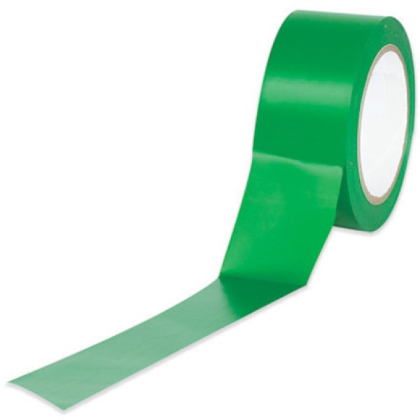 3" x 36 yds. Green Solid Vinyl Safety Tape