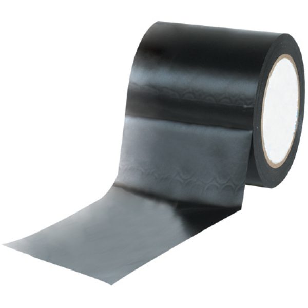 4" x 36 yds. Black (3 Pack) Solid Vinyl Safety Tape