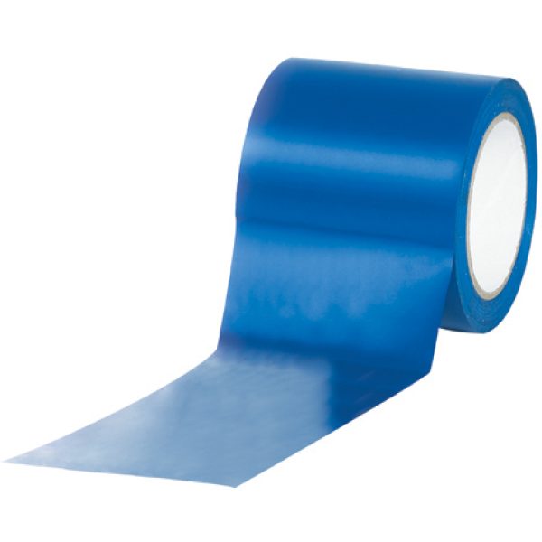 4" x 36 yds. Blue Solid Vinyl Safety Tape