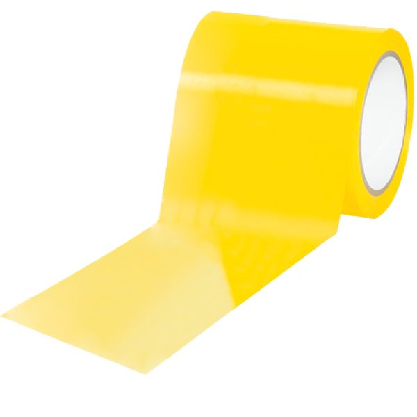 4" x 36 yds. Yellow Solid Vinyl Safety Tape
