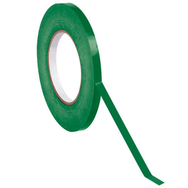 3/8" x 180 yds. Dark Green (16 Pack) Bag Tape