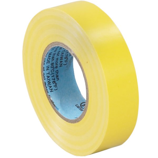 3/4" x 20 yds. Yellow Electrical Tape