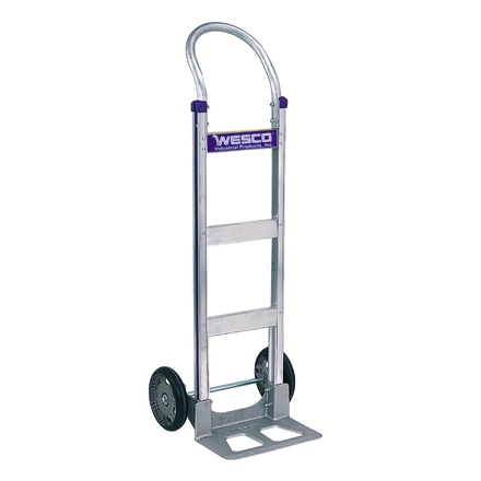 Aluminum Hand Truck - Solid Rubber Wheels