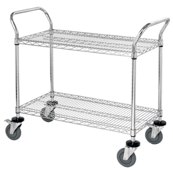 48" x 24" x 38" - 2 Shelf Heavy-Duty Wire Cart