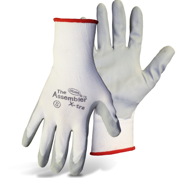 X-Tra Palm Dipped with Color Coded Hem Gloves - Medium