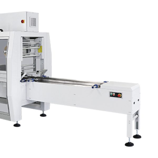 SMI FW550E Flow Pack Machine with Rotary Sealing and Upper Film Reel